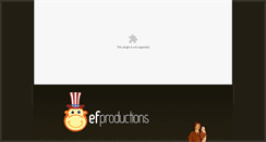 Desktop Screenshot of efproductions.org